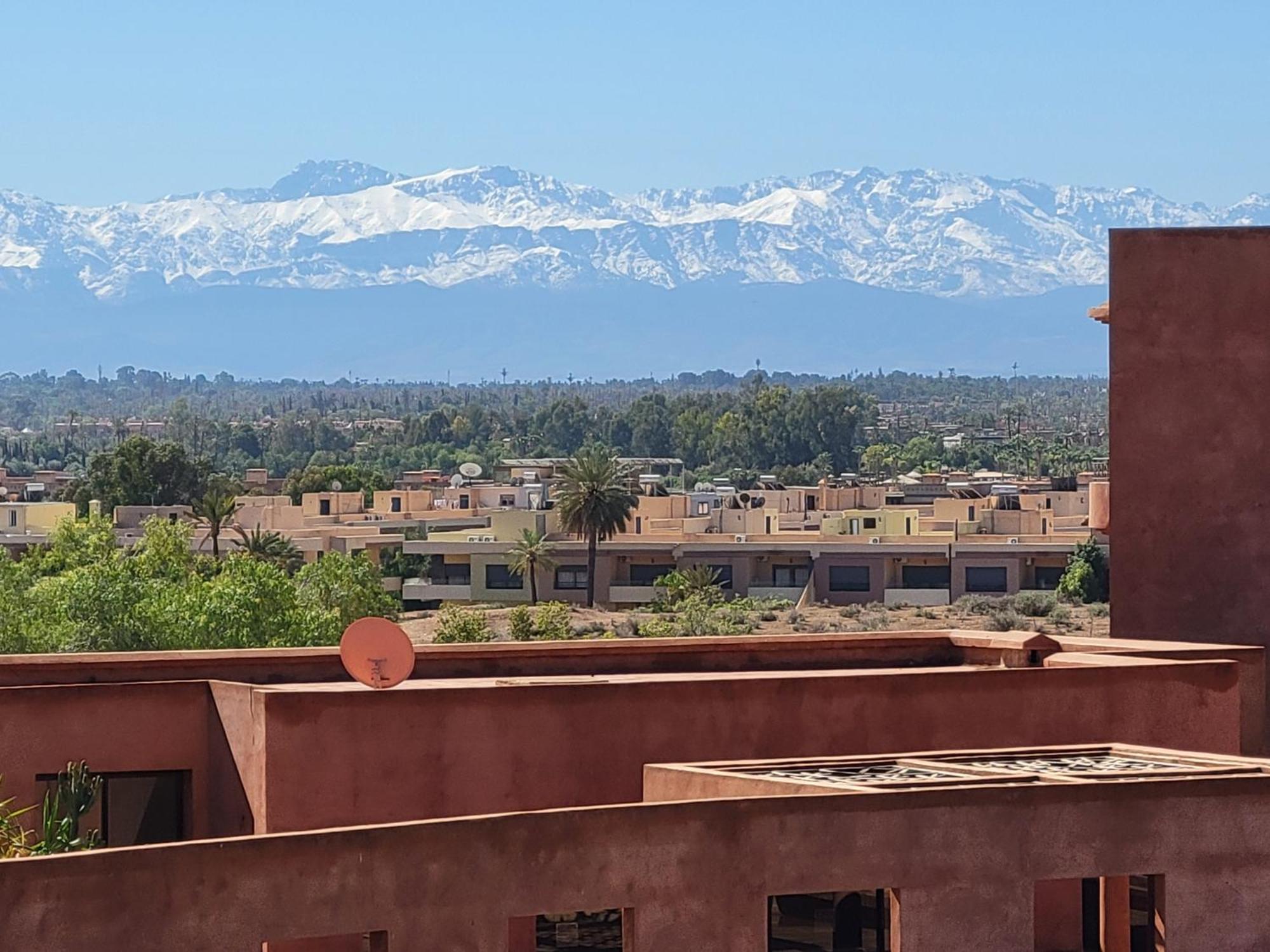 Appartamento Appart Vue Piscine Et Montagne Marrakech Marrakesh Esterno foto